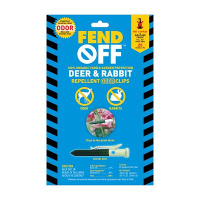 25PK ODOR CLIPS DEER RABBIT REPELLENT